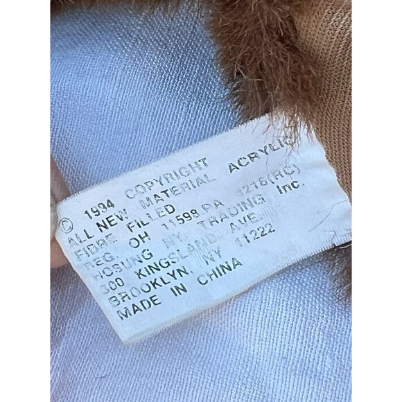 Hosung Brown Chimpanzee Plush Puppet With Flocked Face 12" Soft  Collectible - Picture 10 of 11